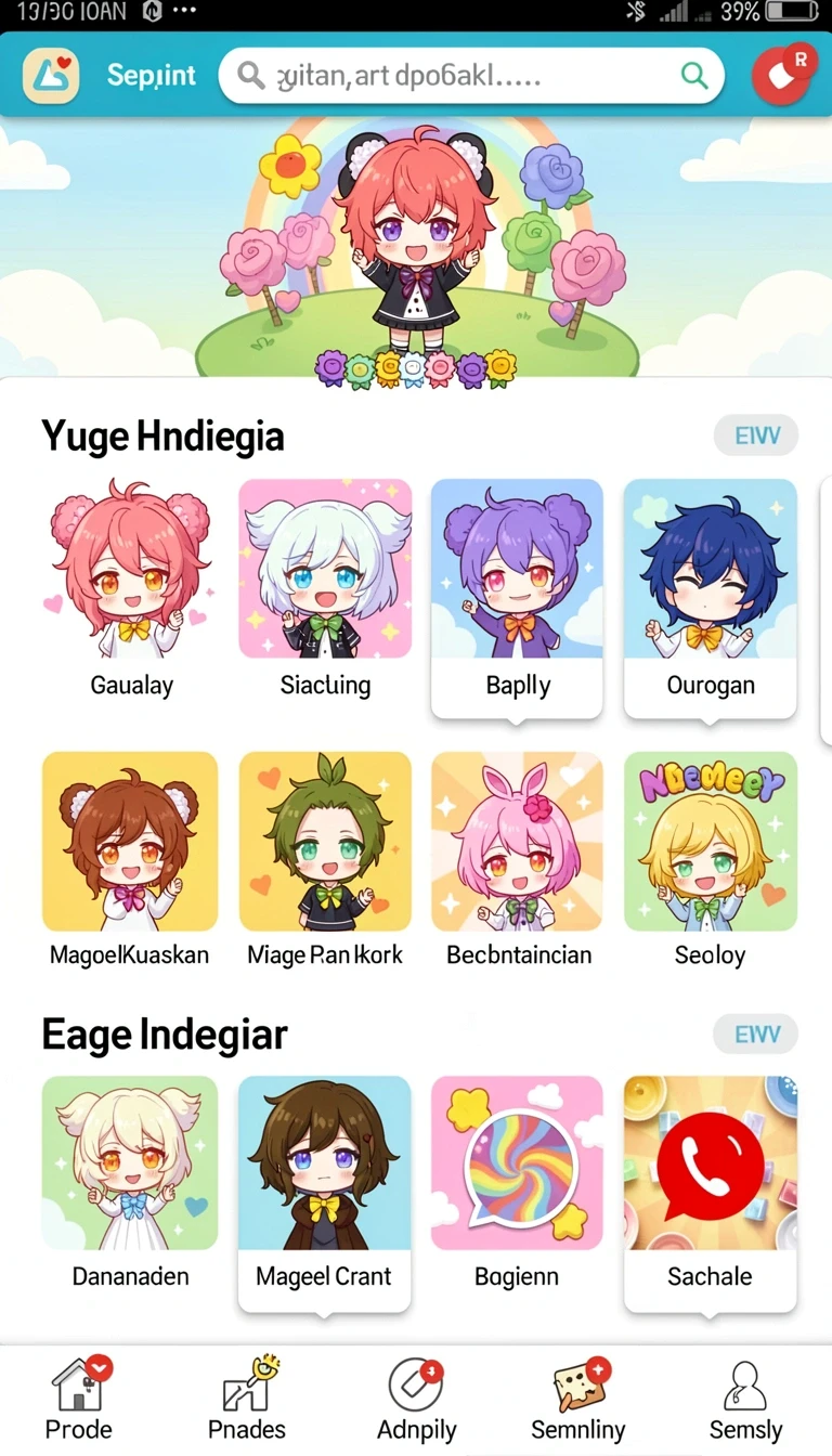 Tampilan antarmuka 2mtoto di Android